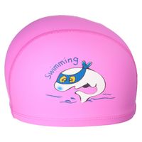 Czepek pływacki dziecięcy materiałowy na basen Aqua-Sport PU Delfin