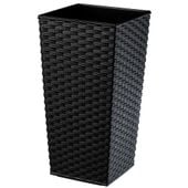 KADAX Doniczka Donica 34x68cm Wkład Czarna Rattan