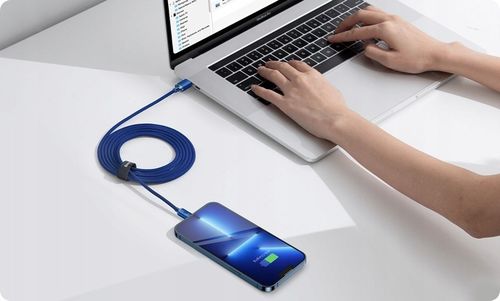 WZMACNIANY KABEL PRZEWÓD BASEUS USB DO IPHONE PD 2M SZYBKIE ŁADOWANIE 20W na Arena.pl