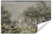 Fototapeta Drzewa TROPIKALNE Rośliny Beton Abstrakcja 360cm x 240cm