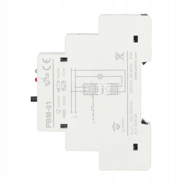 Przekaźnik bistabilny 230V AC TYP: PBM-01/230V zdjęcie 3