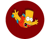 Opłatek na tort Simpsonowie