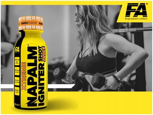 NAPALM JUICE SHOT ZESTAW 12 sztuk po 120ml SZOT PRZEDTRENINGÓWKA FA na Arena.pl