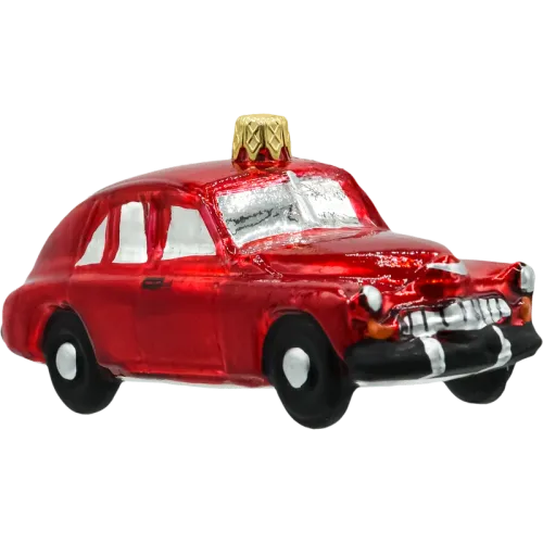 Bombka choinkowa szklana: Retro Auto w czerwieni na Arena.pl