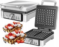 GOFROWNICA MPM MGO-13 DUŻA MOC 1400W 2 GOFRY NON-STICK