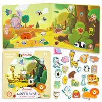 MAGNETYCZNA KSIĄŻECZKA Montessori Edukacyjna Układanka Puzzle ZOO Zwierzęta