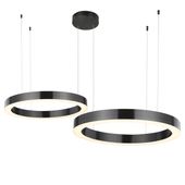 Lampa wisząca CIRCLE 60+80 LED tytan