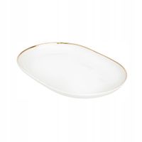 Półmisek porcelanowy do serwowania potraw MariaPaula Moderna Gold 28 cm
