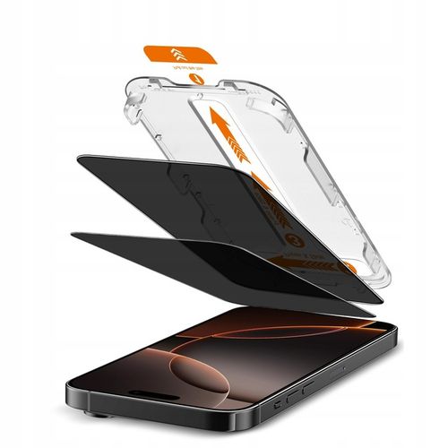 Szkło hartowane prywatyzujące Warthog do Apple iPhone 15 Pro 2 szt EZ Fit na Arena.pl