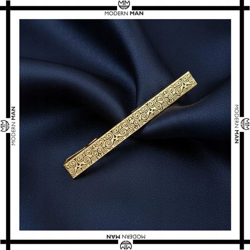 ZESTAW SPINKI DO MANKIETÓW I KRAWATU ZŁOTE NOWOCZESNE PREZENT DLA NIEGO na Arena.pl