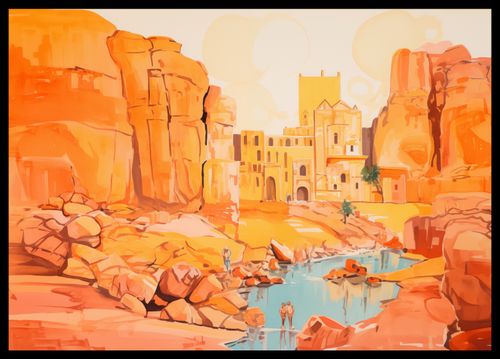 Plakat 59,4x42cm Ruiny pod Słońcem na Arena.pl