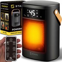 Termowentylator farelka nagrzewnica elektryczna cichy grzejnik timer pilot