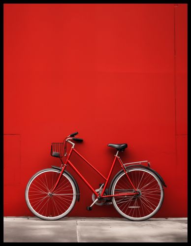 Plakat 50x65cm Czerwony Rower na Arena.pl