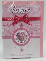 karnet dla dziewczynki 1-roczek