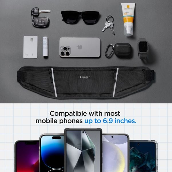 SPIGEN A710 DYNAMIC SHIELD WAIST BAG BLACK zdjęcie 6
