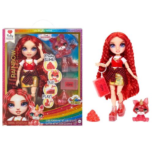 Classic Rainbow Fashion Doll - Ruby (czerwony) na Arena.pl