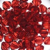 KRYSZTAŁKI DIAMENTOWE CZERWONE 8MM 40SZT