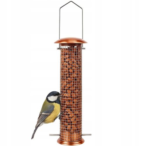 KARMNIK DLA PTAKÓW NA ORZECHY NASIONA ZIARNO KARMĘ POKARM MIEDZIANY na Arena.pl