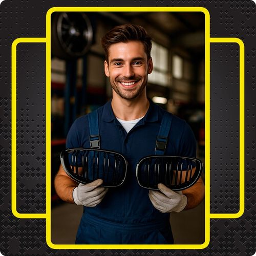 Nerki atrapa grill CZARNY POŁYSK do BMW E60 E61 M5 na Arena.pl