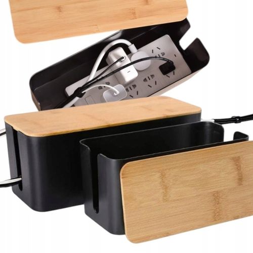 ORGANIZER POJEMNIK PUDEŁKO MASKOWNICA NA KABLE LISTWY DUŻY BIUROWY na Arena.pl