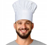 CZAPKA SZEFA KUCHARSKA GASTRONOMICZNA Biała Chef