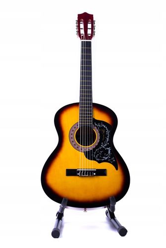 GITARA KLASYCZNA AKUSTYCZNA 3/4 DLA POCZĄTKUJĄCYCH Z PŁYTKĄ na Arena.pl