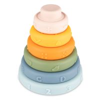 CANPOL BABIESBOO Sensoryczna układanka piramidka