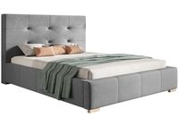 Łóżko tapicerowane LUX 5 200x200 ze  Stelażem i pojemnikiem