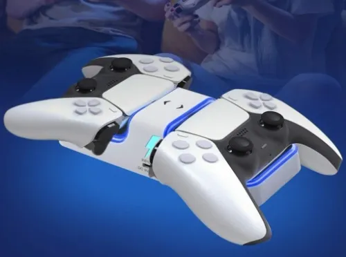 Ładowarka PS5 do Padów DualSense Stacja Dokująca Kontrolerów PODŚWIETLANA na Arena.pl