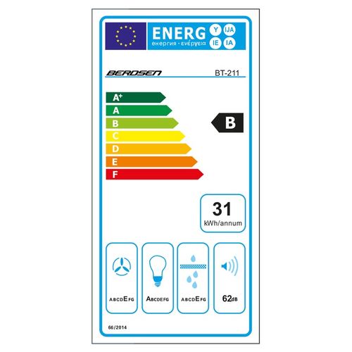 OKAP KUCHENNY 60cm KOMINOWY BT-211 BERDSEN na Arena.pl
