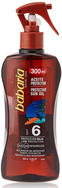 Babaria Sun Protective Olejek Do Opalania W Sprayu SPF6 zdjęcie 1