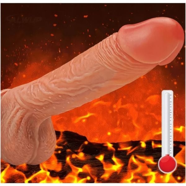 Realistyczne Dildo Penis Podgrzewany Ruch Posuwisto Rotacyjny Sex Wibrator zdjęcie 11