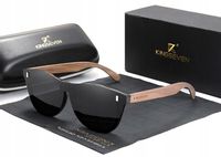 OKULARY PRZECIWSŁONECZNE KINGSEVEN DREWNIANE POLARYZACJA nerdy - uniseks