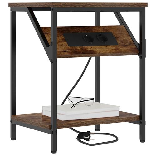 Stolik nocny 2 pcs Wędzony dąb 38 x 30 x 48 cm na Arena.pl