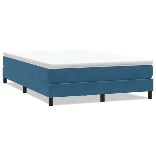 Łóżko typu Box Spring bez materaca Ciemnoniebieskie 140x210 cm na Arena.pl