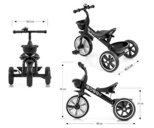 Milly Mally Rowerek Trójkołowy Bobby Black na Arena.pl