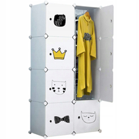 SZAFA GARDEROBA UBRANIOWA BIAŁA PÓŁKI REGAŁ SŁUPEK