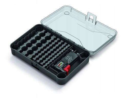 ORGANIZER NA BATERIE BATTERY BOX POJEMNIK KOSZYK NA BATERIE 85 SZT + TESTER na Arena.pl