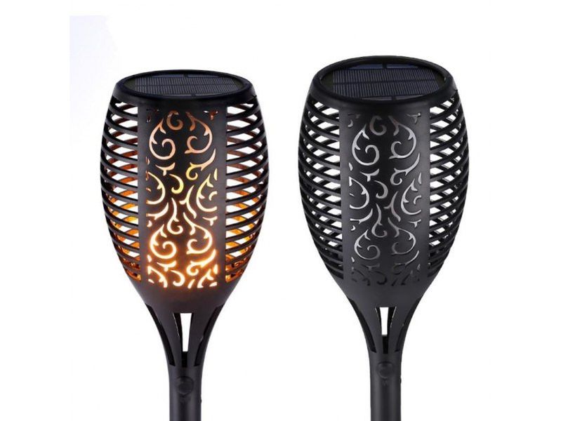Lampa ogrodowa pochodnia solarna jak płomień ogień zdjęcie 4