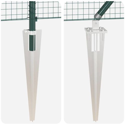 Ogrodzenie z słupkami Zielony 1.6 x 25 m Stal na Arena.pl