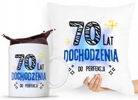 Zestaw Poduszka + Kubek Na Urodziny 70 70Te 70-Te Z Nadrukiem Ze Zdjęciem