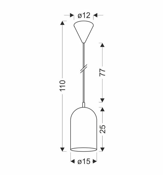 Lampa Wisząca Oss Zielony zdjęcie 3
