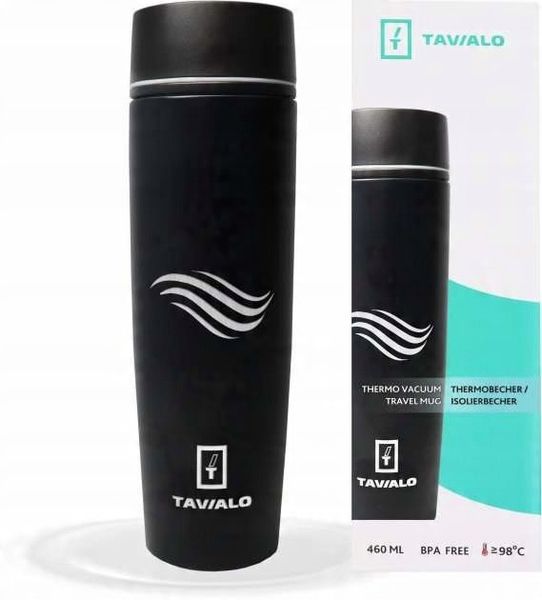 Kubek termiczny 460ml + 2 uszczelki błękitny zdjęcie 1
