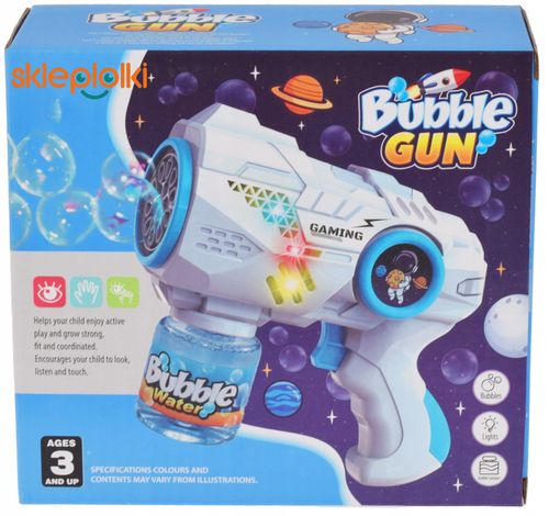 PISTOLET MASZYNKA AUTOMAT DO BANIEK MYDLANYCH ŚWIECI ZABAWKA DLA DZIECI na Arena.pl
