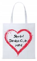 Dla Chłopaka Męża Prezent Torba Eco Biała Shopper Z Nadrukiem Ze Zdjęciem