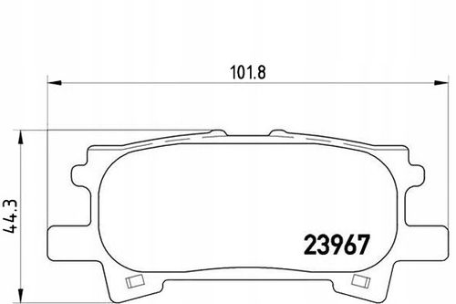 KLOCKI HAM LEXUS RX 03- BREMBO na Arena.pl