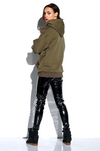 Bluza z kapturem basic LN108 Khaki S na Arena.pl