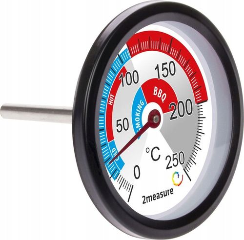 DUŻY termometr do WĘDZARNI grilla Z GWINTEM 0°C do +250°C na Arena.pl