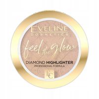 eveline feel the glow rozświetlacz diamentowy 01 sparkle złoty 4,2 g