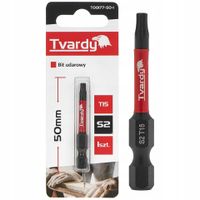 bit grot udarowy 50mm t15 torx stal s2 końcówka do wkrętarki tvardy